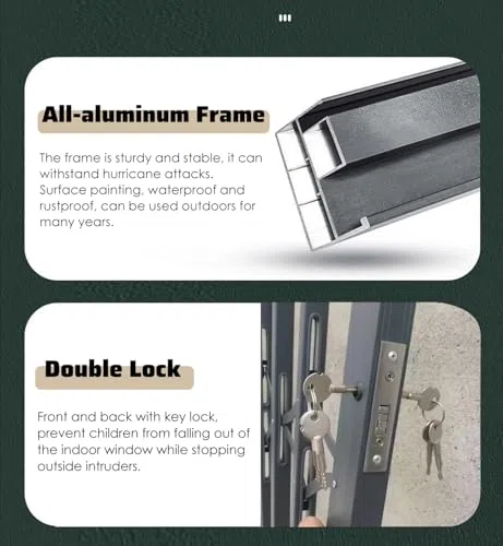 Loc for & Doors Wewnętrzne bezpieczne bary zapobiegające upadkom Aluminiowa brama do bezpiecznego domu i zabezpieczenia przed dziećmi oraz łatwa w instalacji