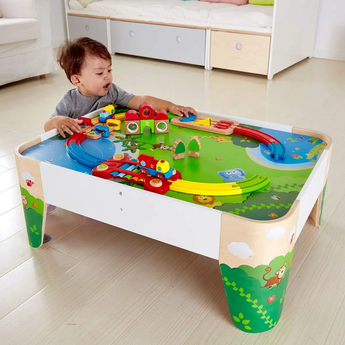 Hape E3823 Zabawka na stół kolejowy, wielokolorowa, jeden rozmiar
