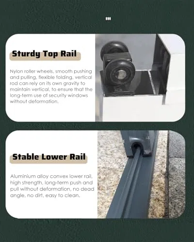 Loc for & Doors Wewnętrzne bezpieczne bary zapobiegające upadkom Aluminiowa brama do bezpiecznego domu i zabezpieczenia przed dziećmi oraz łatwa w instalacji