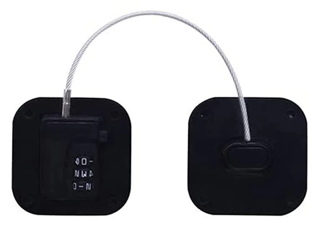 Blokada okna Zabezpieczenie przed dziećmi UPVC, Zamek szyfrowy ze stali nierdzewnej do lodówki i okien Czarny Biały 1-4 szt(Black,4 pcs)